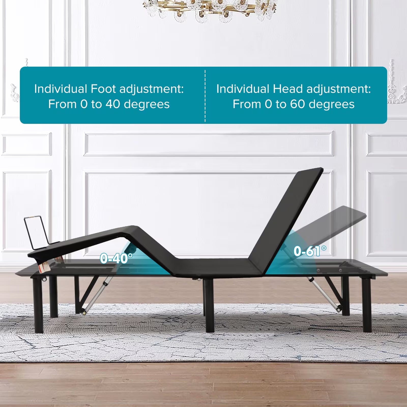 Smart Bed Frame with Wireless Control