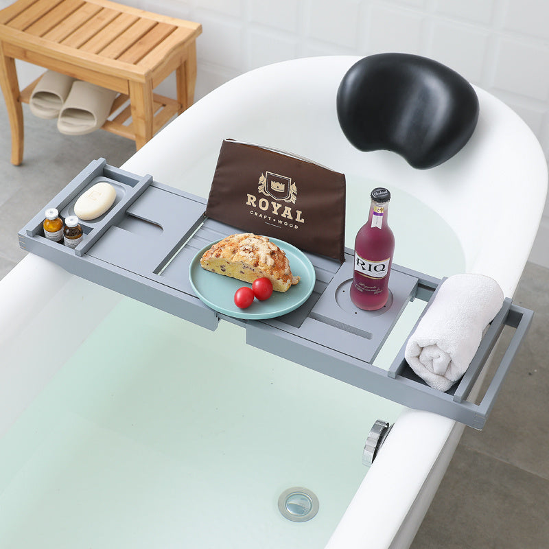 Light Luxury Retractable Bathroom Shelf