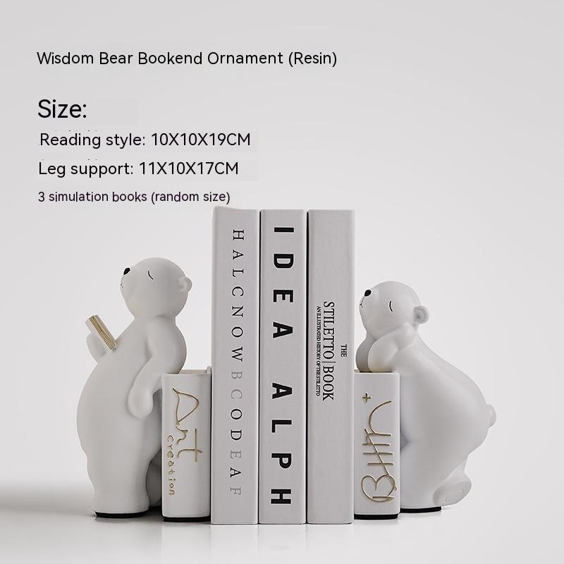 Bookend Wine Cabinet TV Cabinet Study Crafts Decoration