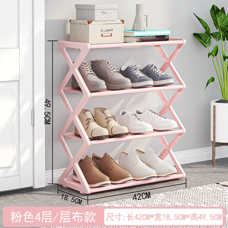 X-type Double-layer Shoe Cabinet