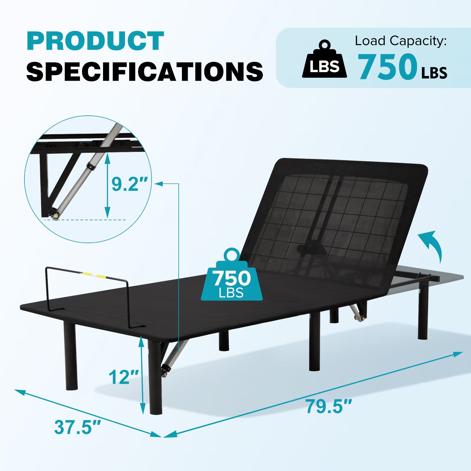 Smart Bed Frame with Wireless Control