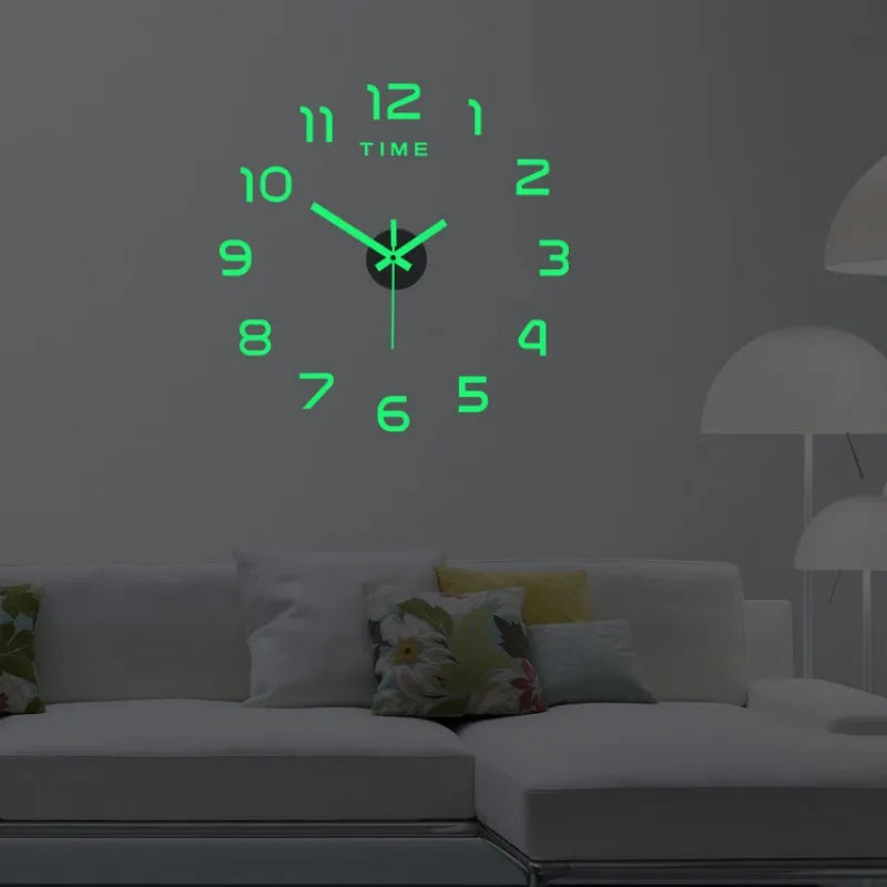 3D DIY Wall Clock Decor