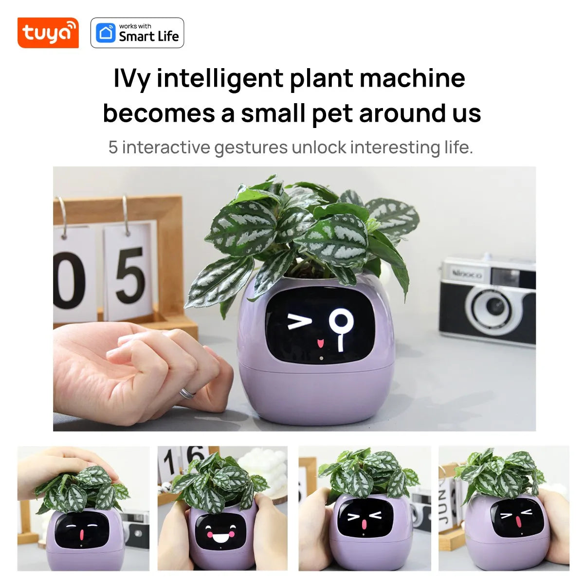 Tuya Ivy Smart Planter β AI-Powered Interactive Plant Pot with Smart Sensors | Aura Decors