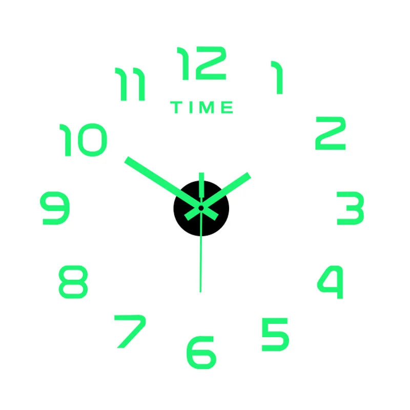 3D DIY Wall Clock Decor