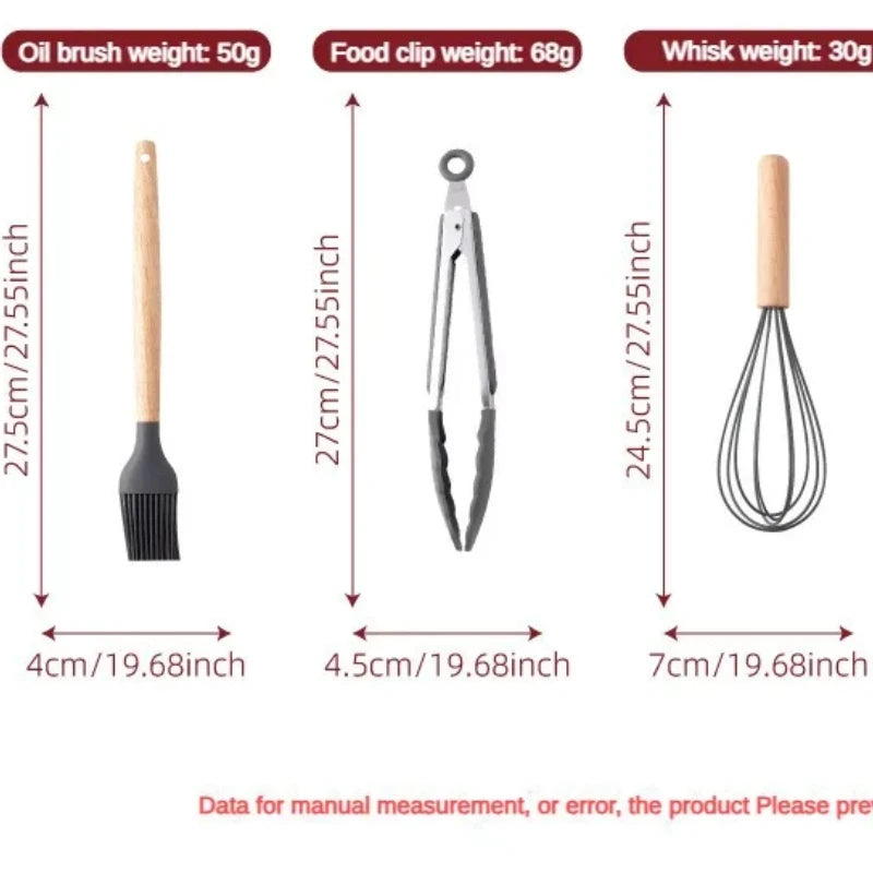 12-Piece Silicone Kitchen Utensil Set