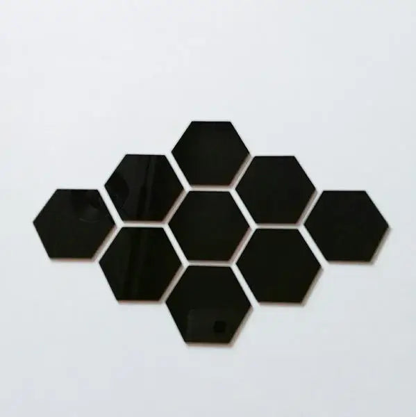 Hexagon Acrylic Mirror Wall Stickers