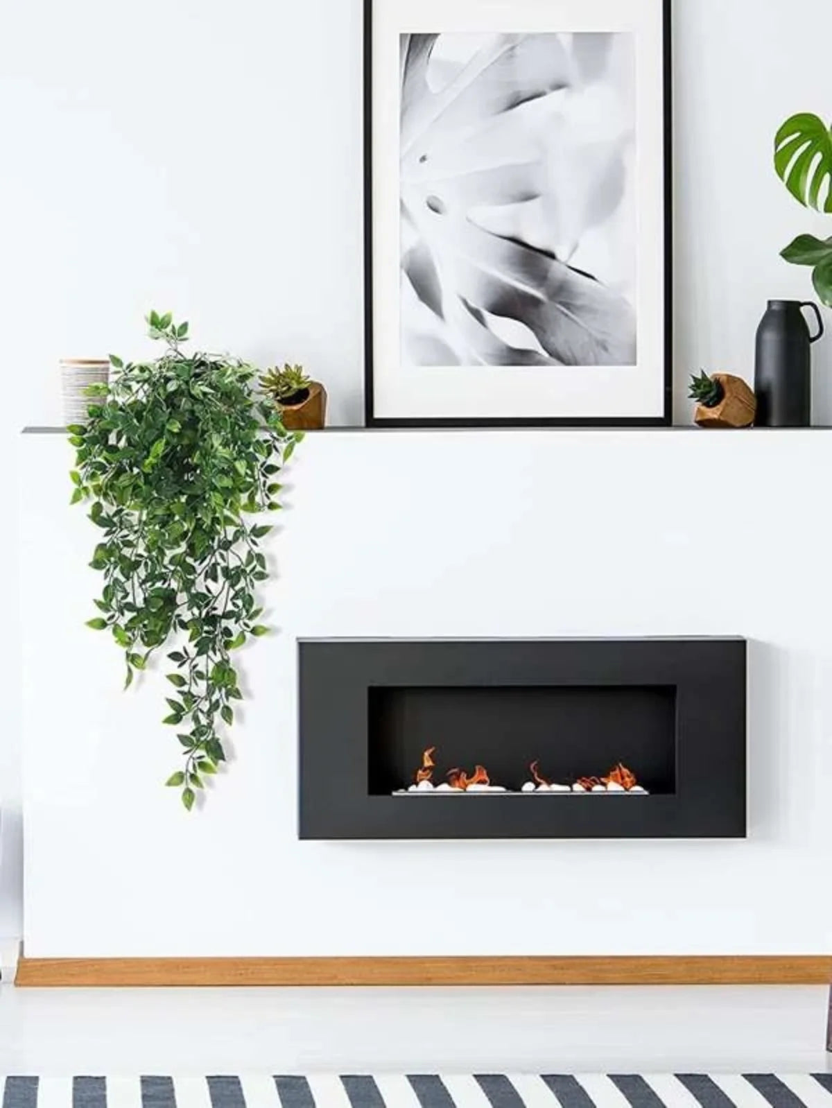Artificial Hanging Ivy Vine 34in Fake Greenery Decor