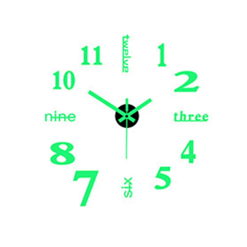 3D DIY Wall Clock Decor