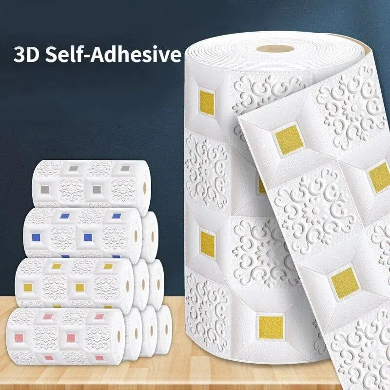 3D Ceiling Foam Panel Wallpaper