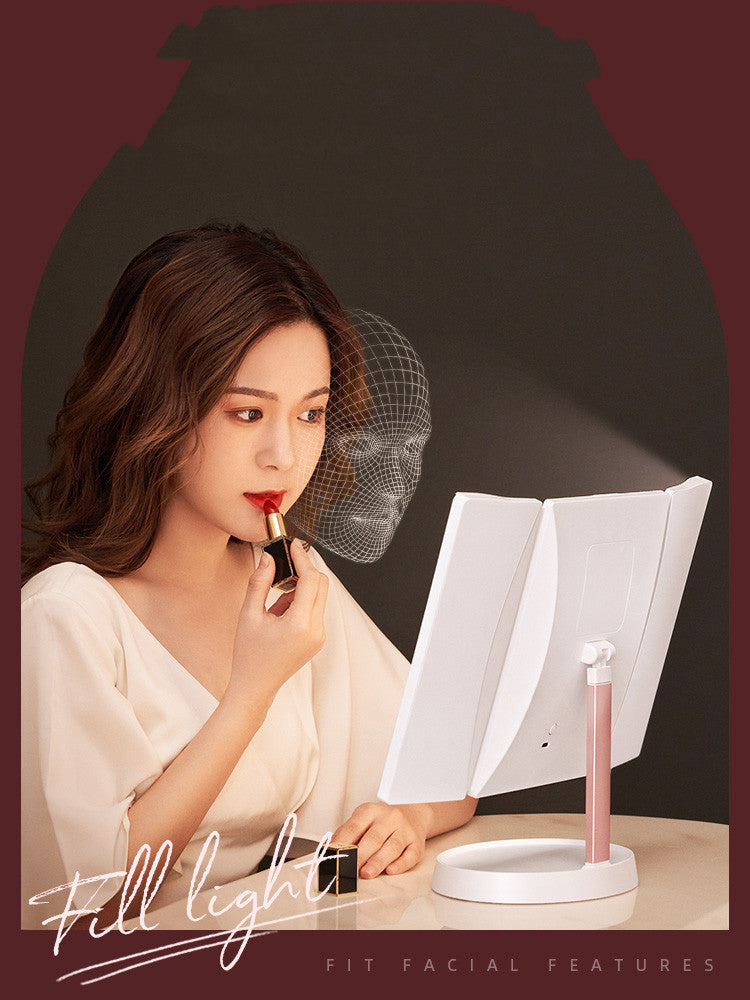 Smart LED Mirror with Desk Lamp