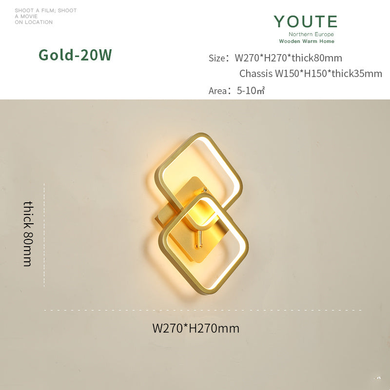 LumaGlow Modern LED Wall Lamp