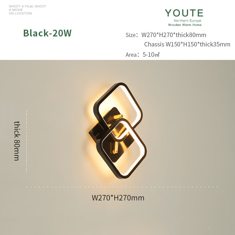 LumaGlow Modern LED Wall Lamp