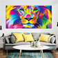 Colorful Lion Canvas Painting Wall Art