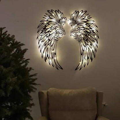 LED Angel Wings Wall Art Decor