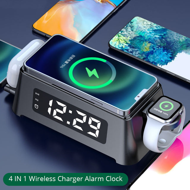 Smart Alarm Clock 4-in-1 Wireless Charger