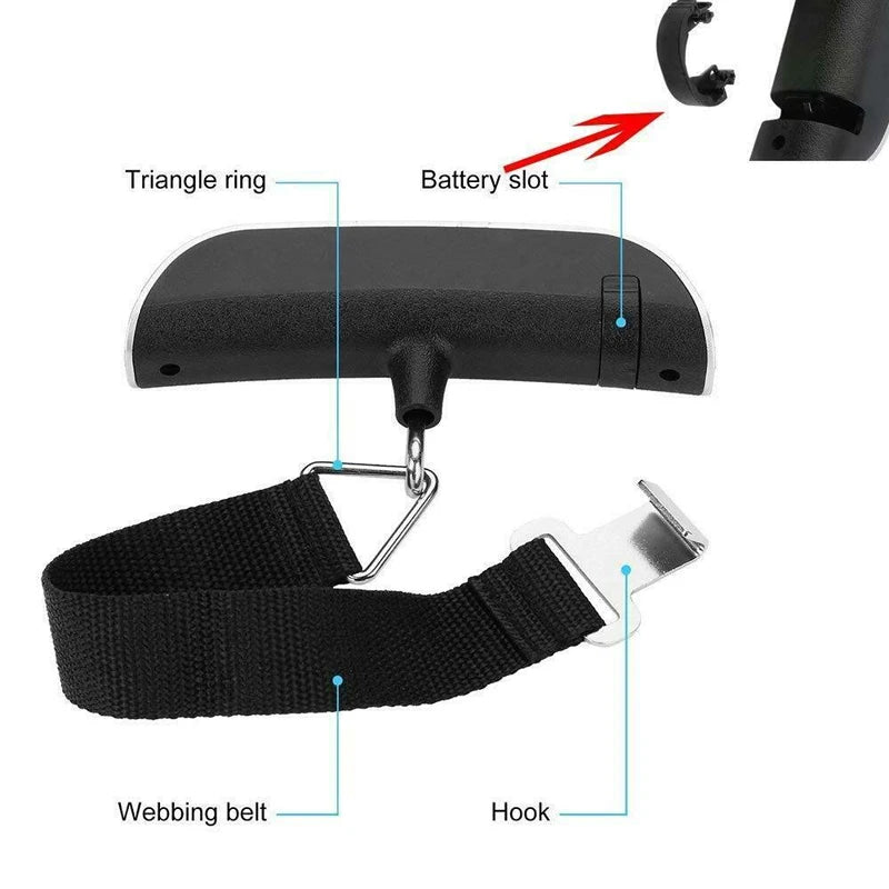 50kg Digital Hanging Scale for Luggage & Kitchen
