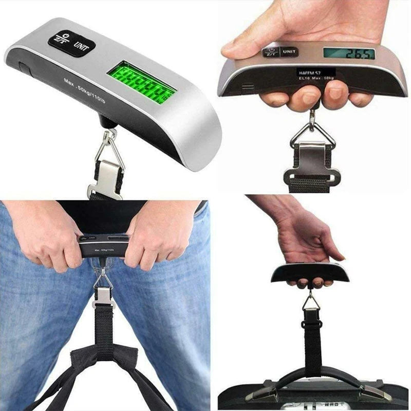 50kg Digital Hanging Scale for Luggage & Kitchen