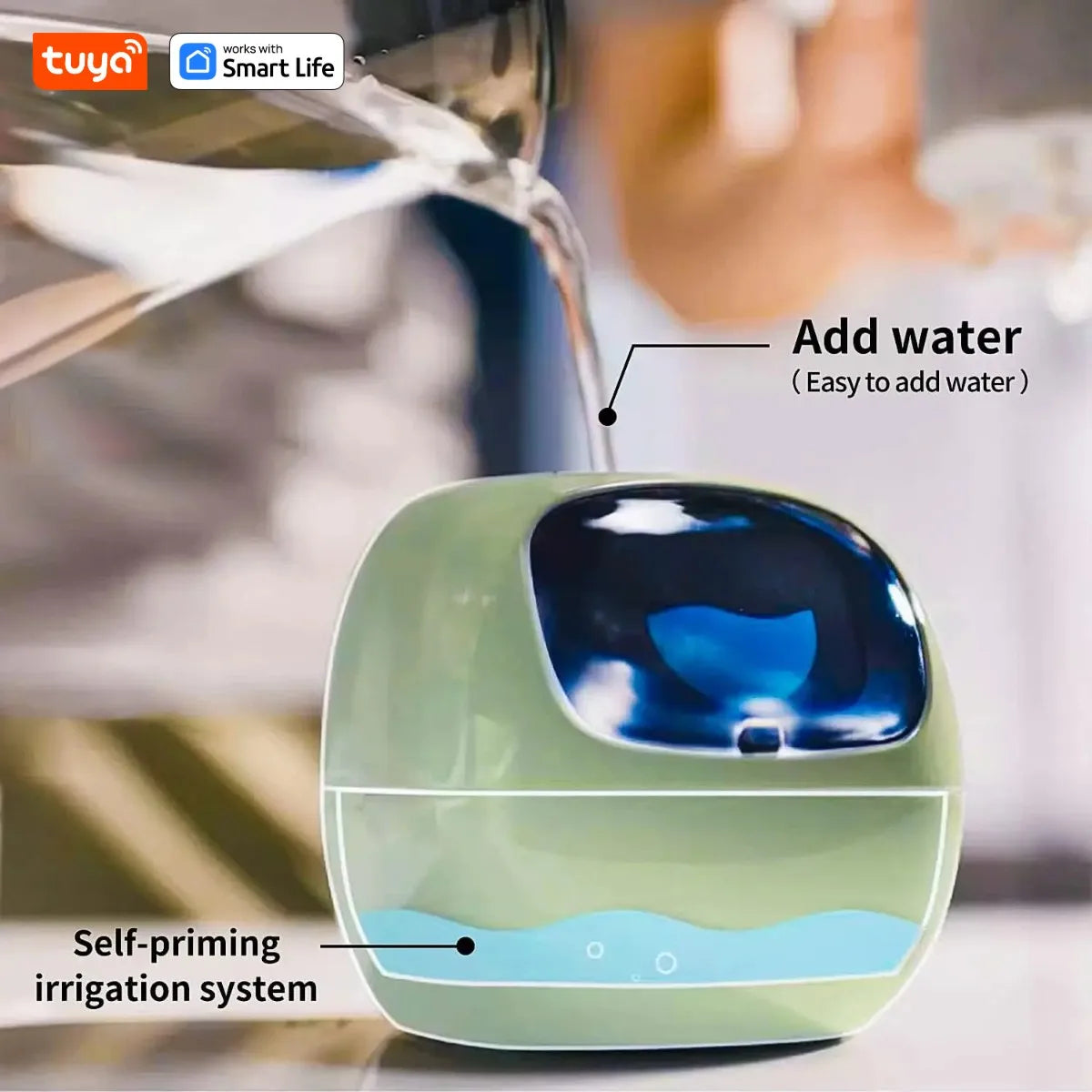 Tuya Ivy Smart Planter – AI-Powered Interactive Plant Pot with Smart Sensors | Aura Decors