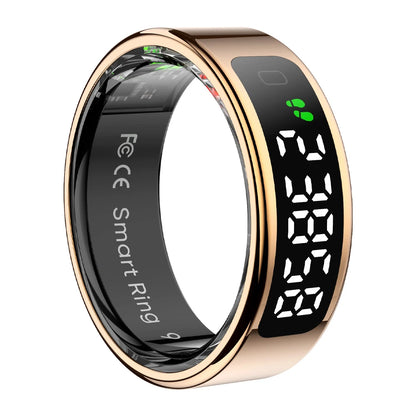 R12 Smart Ring – Touch Display, Wireless Charging, Health Tracker (5ATM Waterproof)