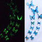 12PCS 3D Luminous Butterfly Wall Stickers Wallpaper