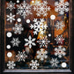 Christmas Snowflake Window Clings Festive Glass Decor