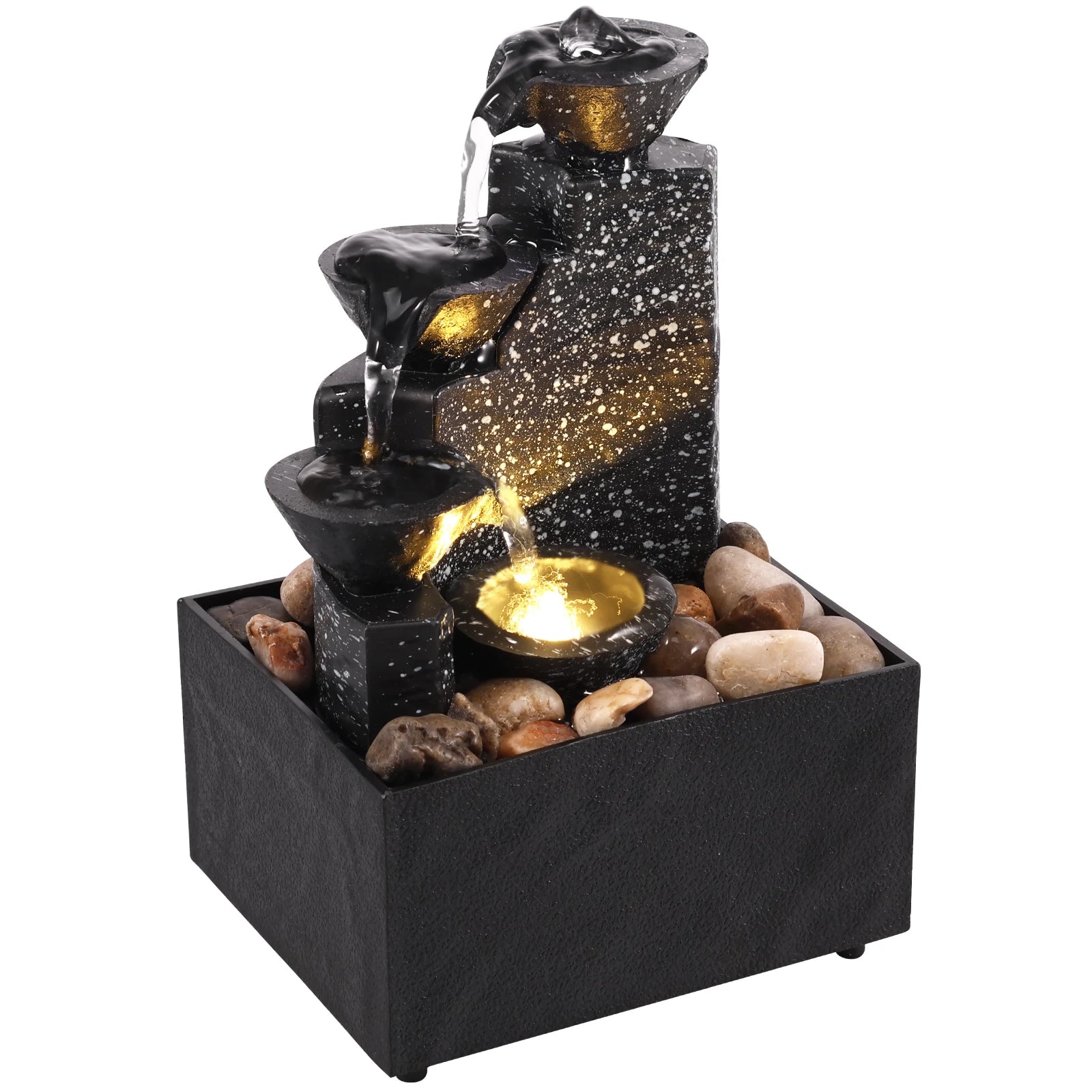 Glow Tabletop Waterfall Fountain