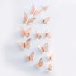 12PCS 3D Metal Butterfly Wall Decor