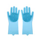 Silicone Dishwashing Gloves with Scrubber