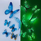 12PCS 3D Luminous Butterfly Wall Stickers Wallpaper