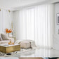 Sheer White Chiffon Tulle Curtains