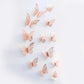 12PCS 3D Metal Butterfly Wall Decor