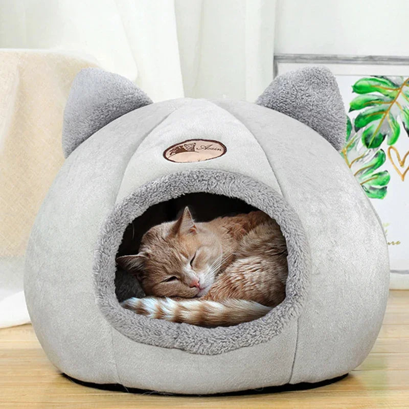 Bed Cats Winter Warm And Cold Proof Pet Home Nest Cat Accessories Cat Cave Bed Cat House Pet Supplies Cat beds for indoor Cats