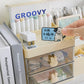 Transparent Desktop Organizer with Drawers