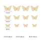 12PCS 3D Metal Butterfly Wall Decor