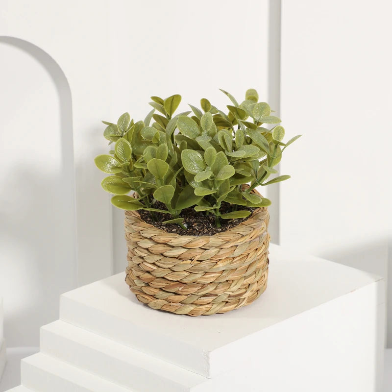 Small Faux Potted Plant Decor