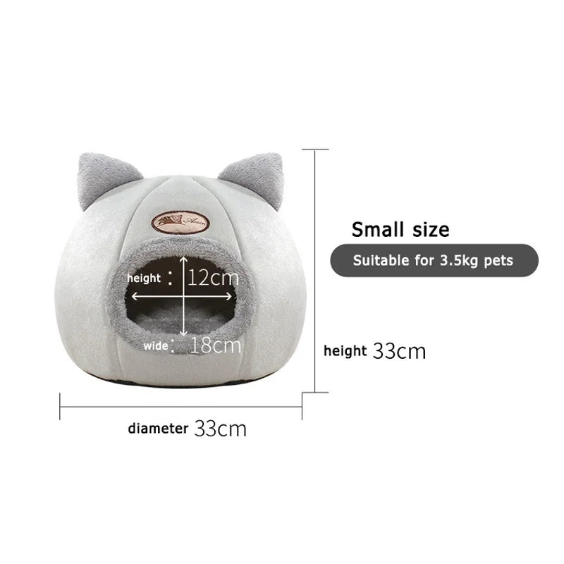 Bed Cats Winter Warm And Cold Proof Pet Home Nest Cat Accessories Cat Cave Bed Cat House Pet Supplies Cat beds for indoor Cats