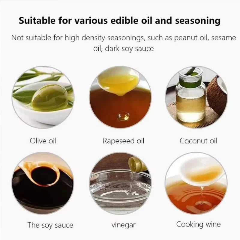 Black Transparent Oil Spray Bottle