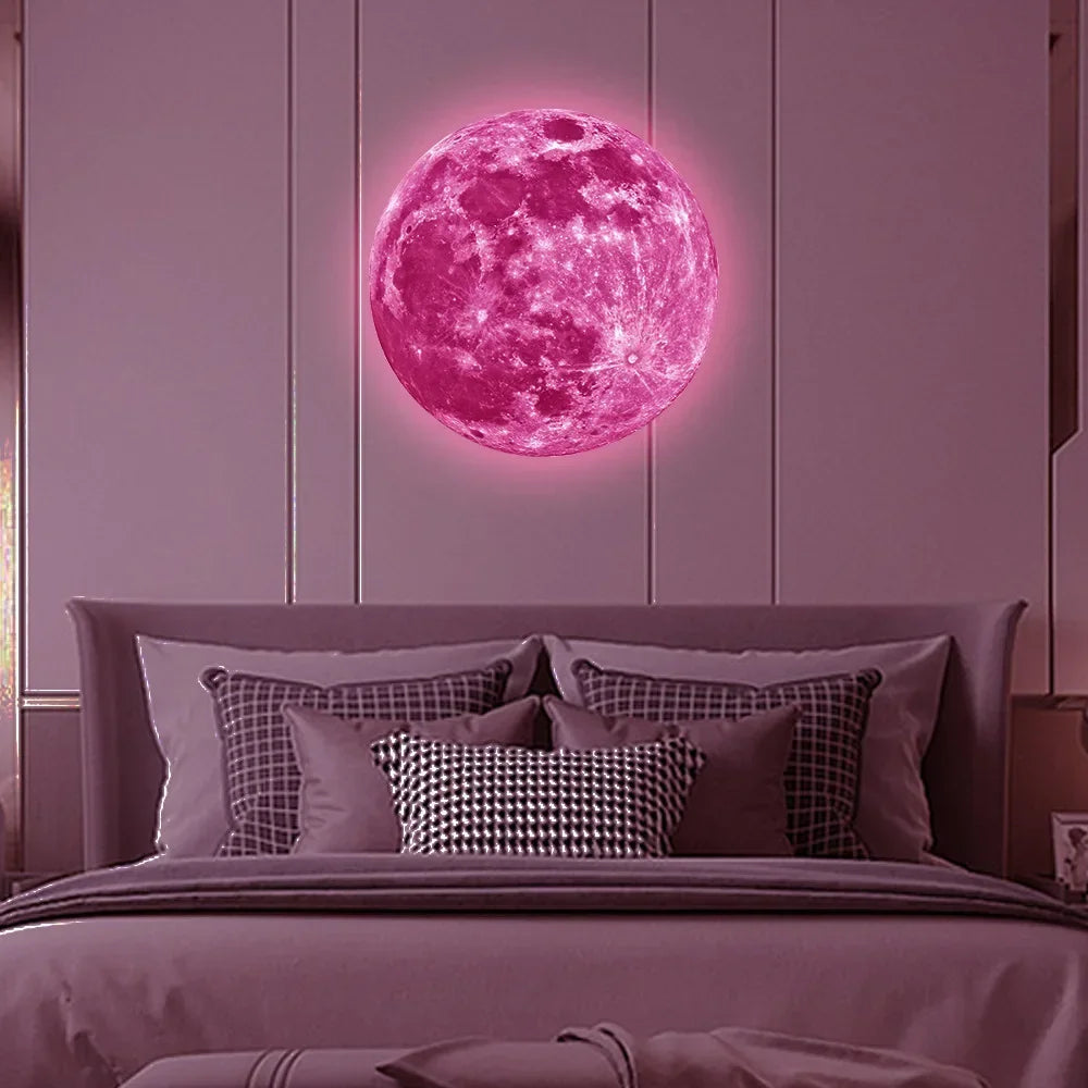 3D Glow-in-the-Dark Moon Sticker