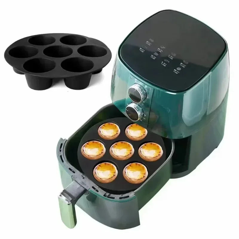 Air Fryer Baking Pan & Silicone Muffin Mould Set