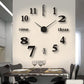 3D DIY Wall Clock Decor