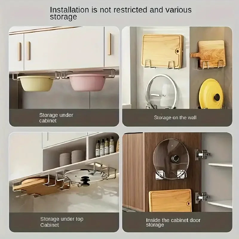 4Pcs Punch-Free Kitchen Rack