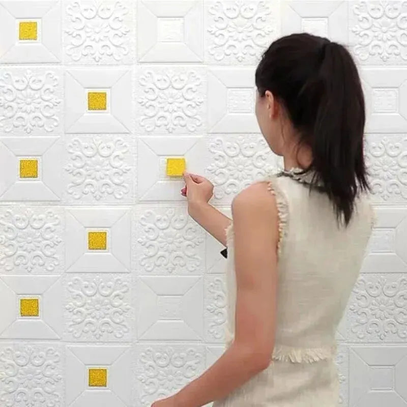 3D Ceiling Foam Panel Wallpaper