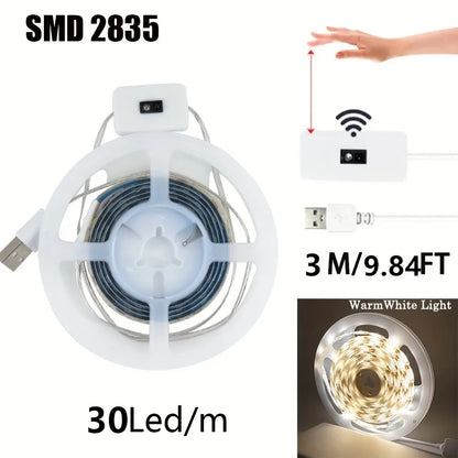 Smart USB LED Strip Lights with Hand Scan Sensor