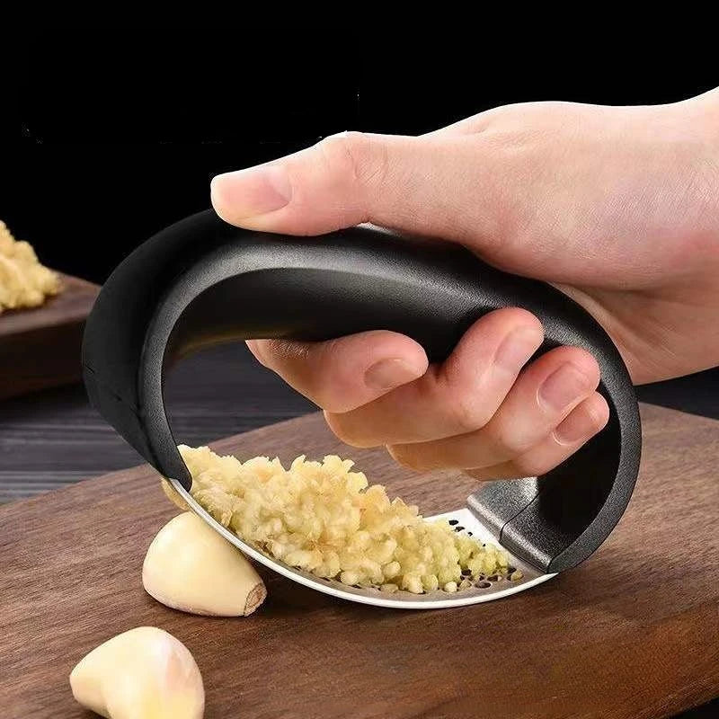 Stainless Steel Garlic Press & Crusher