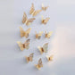 12PCS 3D Metal Butterfly Wall Decor