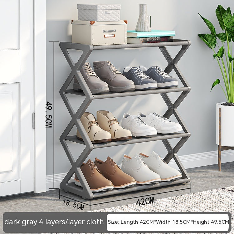 X-type Double-layer Shoe Cabinet